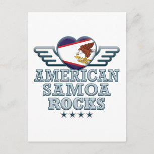 American Samoa Rocks v2 Postcard