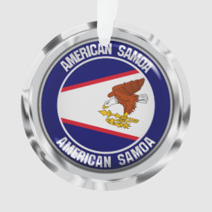 American Samoa Round Emblem Ornament