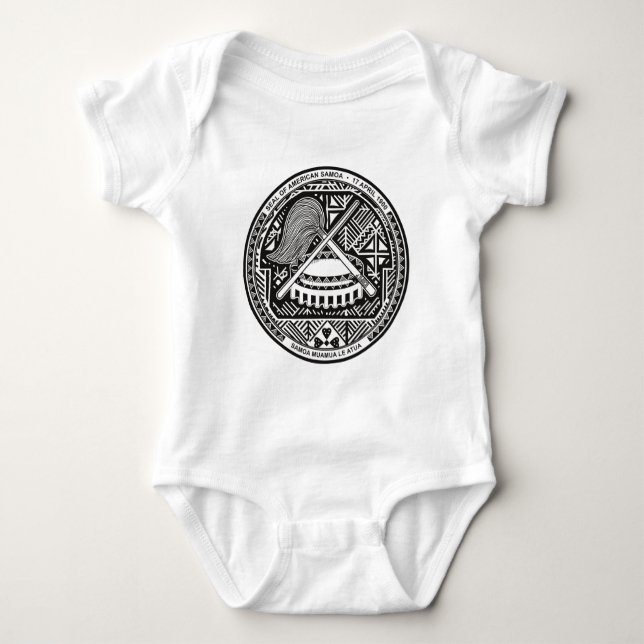 american samoa seal baby bodysuit (Front)