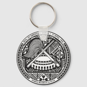 american samoa seal keychain