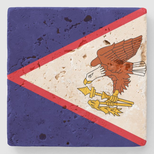 American Samoa Stone Coaster (Front)