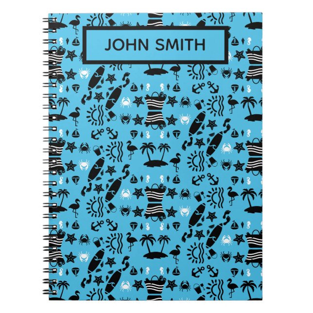 American Sand And Beach Decor Notebook (Front)