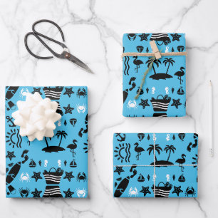 American Sand And Beach Decor Wrapping Paper Sheet