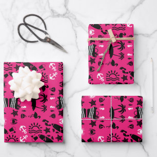 American Sand And Beach Decor Wrapping Paper Sheet