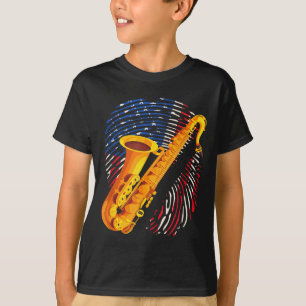 American Saxophone Player Saxophonist Jazz Band Me T-Shirt