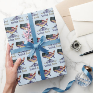 American Scottish Roots Gift Wrap