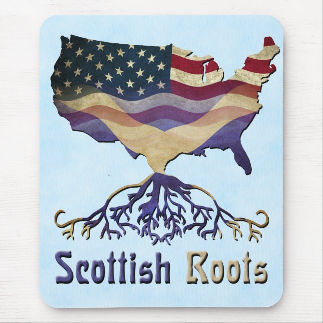 American Scottish Roots Mousemat Mouse Pad (Front)