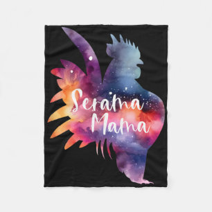 American Serama Mama Show Chicken Hen Rooster Tiny Fleece Blanket