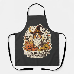 American Shepherd Halloween Retro Dog Lover Apron
