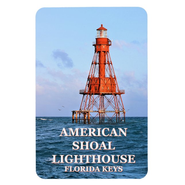 American Shoal Lighthouse, Floride Magnet Flexi (Vertical)
