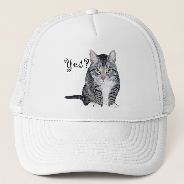 American Shorthair Cat - Yes? Trucker Hat (Front)