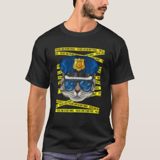 American Shorthair Police Officer Policeman   Poli T-Shirt