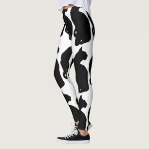 american shorthair silhouette leggings