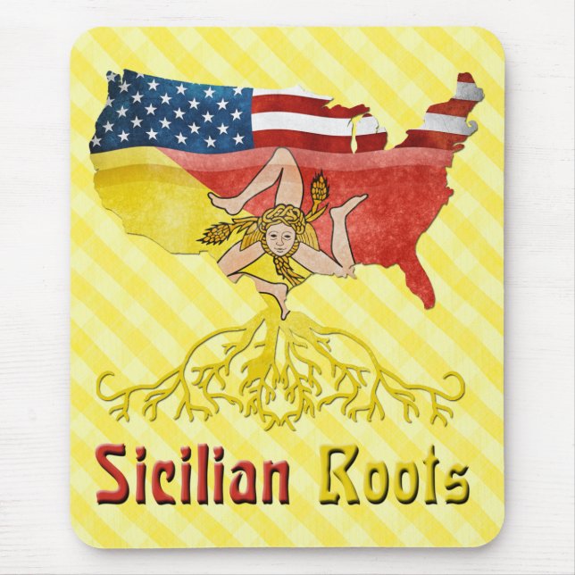 American Sicilian Roots Mousemat Mouse Pad (Front)