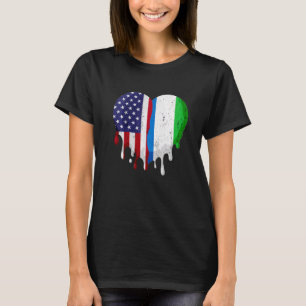 American Sierra Leone Heritage Month Leonean Flag  T-Shirt