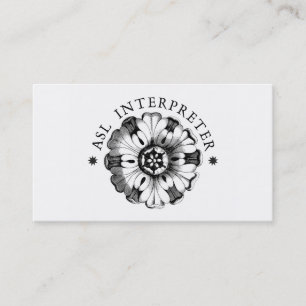 American Sign Language Business Card