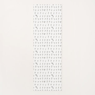 American Sign Language Chart Yoga Mat