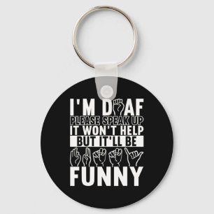 American Sign Language Deaf Awareness 10 Keychain