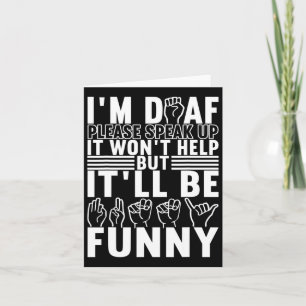 American Sign Language Deaf Awareness 13  Card