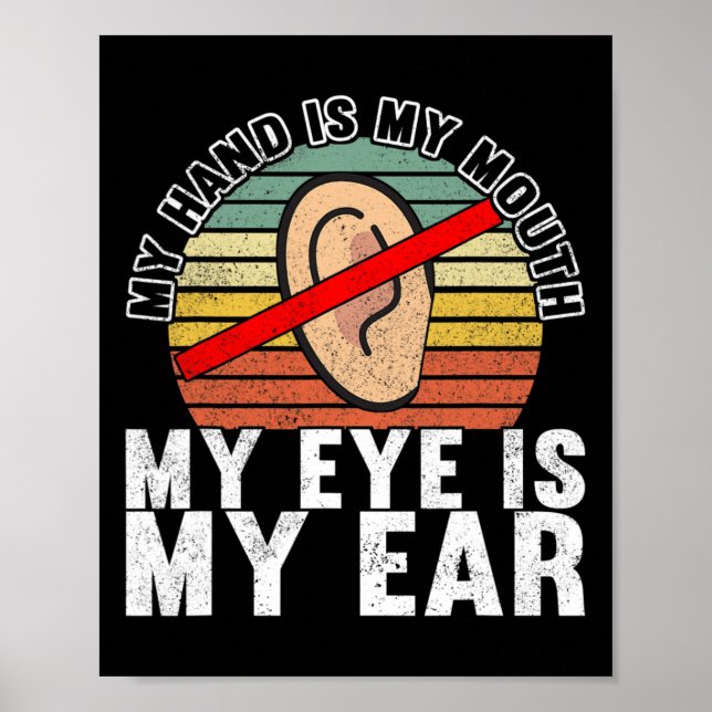 American Sign Language Deaf Awareness 14  (Front)