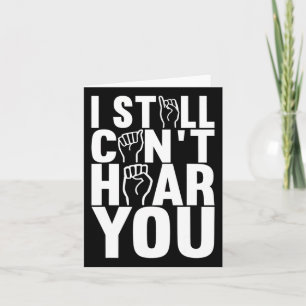 American Sign Language Deaf Awareness 15  Card