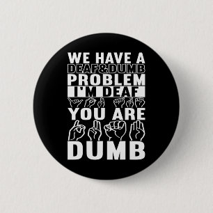 American Sign Language Deaf Awareness 16 2 Inch Round Button