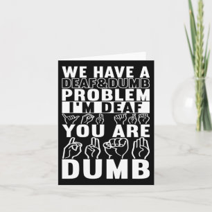 American Sign Language Deaf Awareness 16 Card