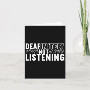 American Sign Language Deaf Awareness 9  Card
