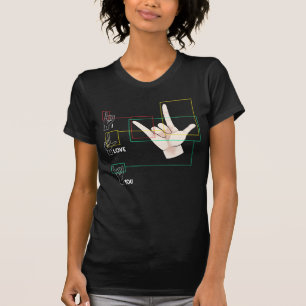 American Sign Language Hand Sign ASL I Love You T-Shirt