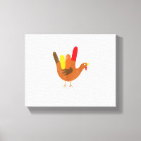 American Sign Language I Love You Thanksgiving Tur