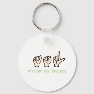 American Sign Language Keychain