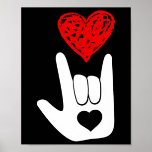 American Sign Language Love Hand Sign Asl Squad