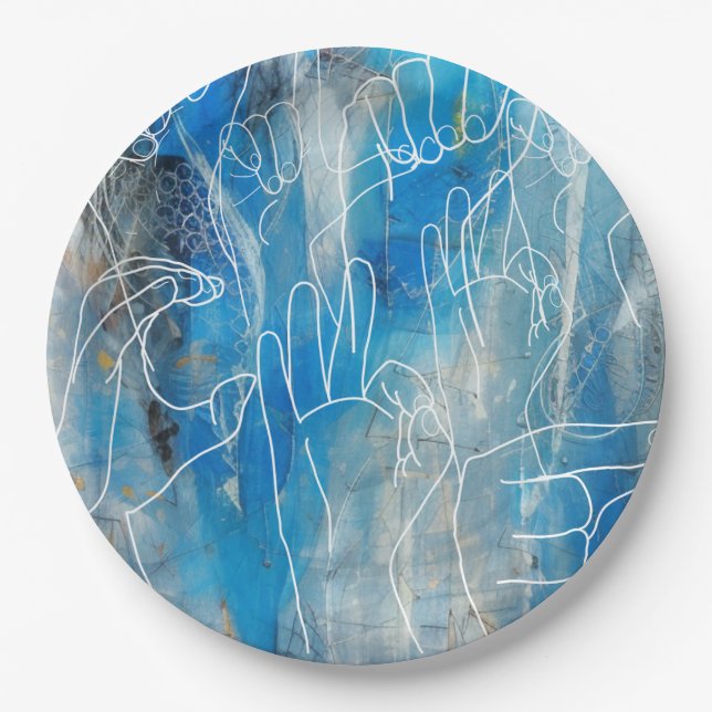 American Sign Language Paper Plate (Front)