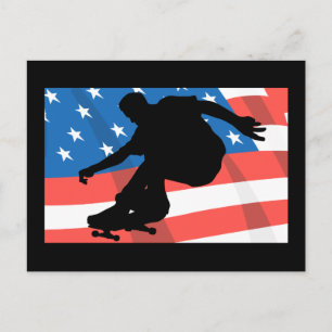 American Skateboarder Postcard