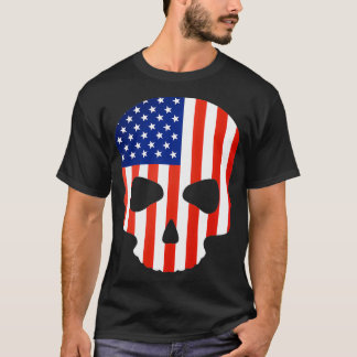 american skull flag 1 T-Shirt