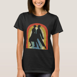 American Smooth Ballroom Dancers Vintage Retro Dan T-Shirt