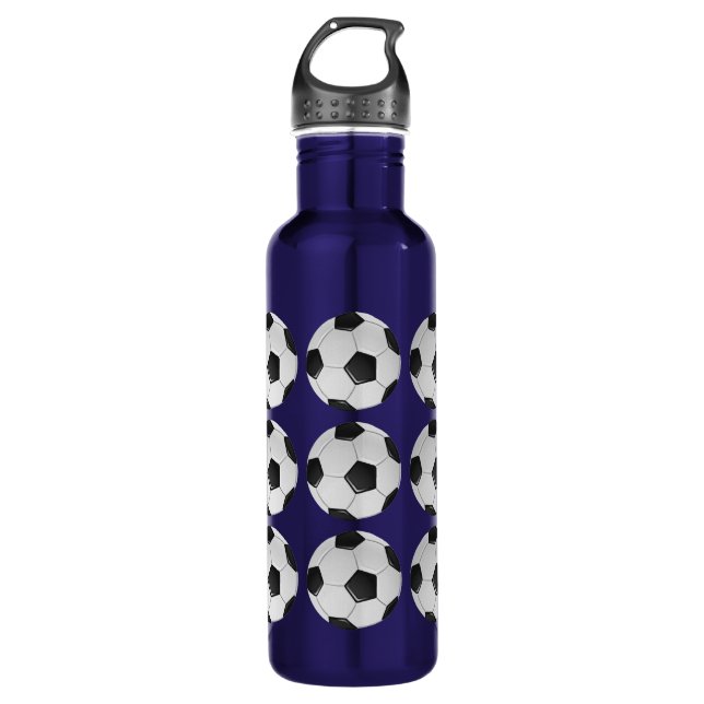American Soccer or Association Football Ball 710 Ml Water Bottle (Front)