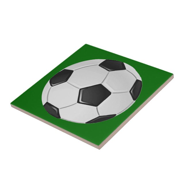 American Soccer or Association Football Ball Tile (Side)