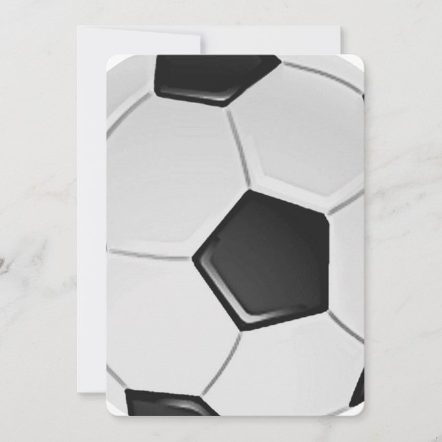 American Soccer or Association Football Invitation (Front)