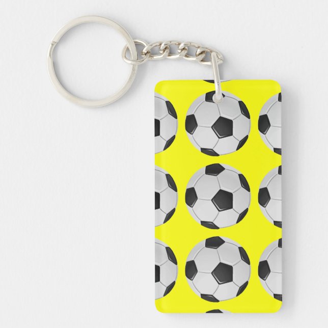 American Soccer or Association Football Keychain (Front)