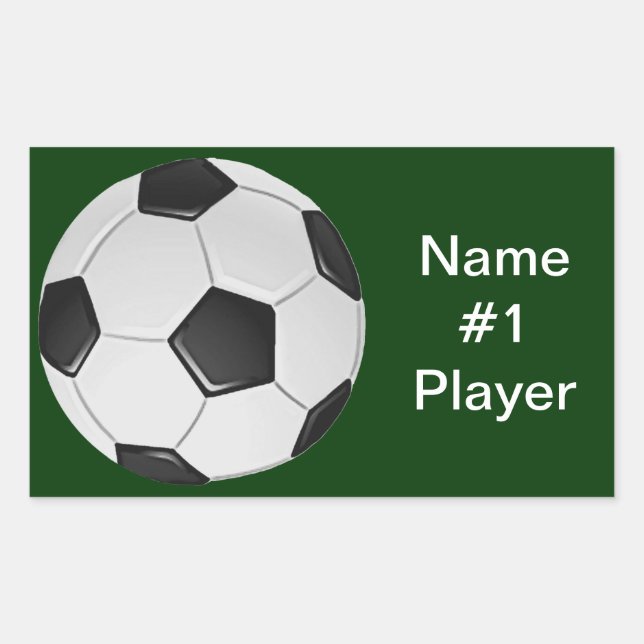 American Soccer or Association Football Sticker (Front)