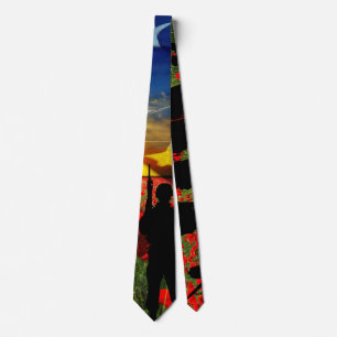 American Soldier American Flag In Honour Tie