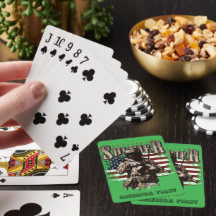 American Soldier Design Classic Playing Cards