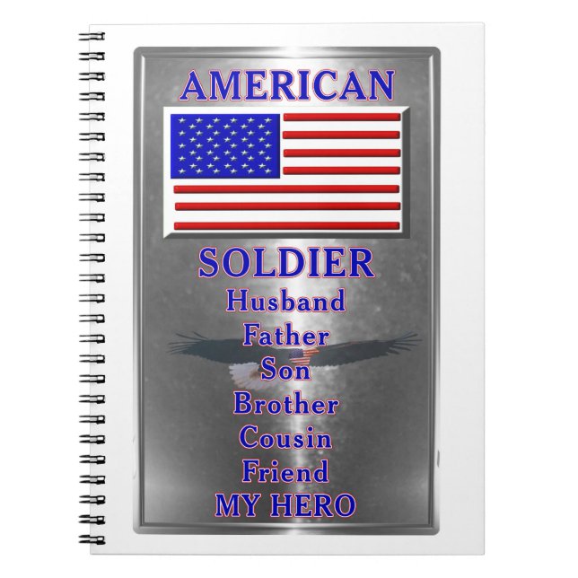 American Soldier Patriotic Notebook (Front)