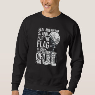American Soldiers Quote Boots Helmet Pride Honour Sweatshirt