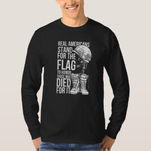 American Soldiers Quote Boots Helmet Pride Honour T-Shirt
