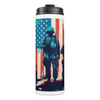 American Soldiers Thermal Tumbler