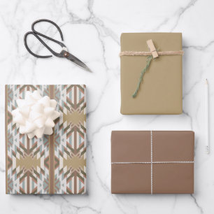 American Southwest Desert Colours Inspired Design Wrapping Paper Sheet
