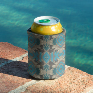 American Southwestern Patterned Art And Colours Can Cooler