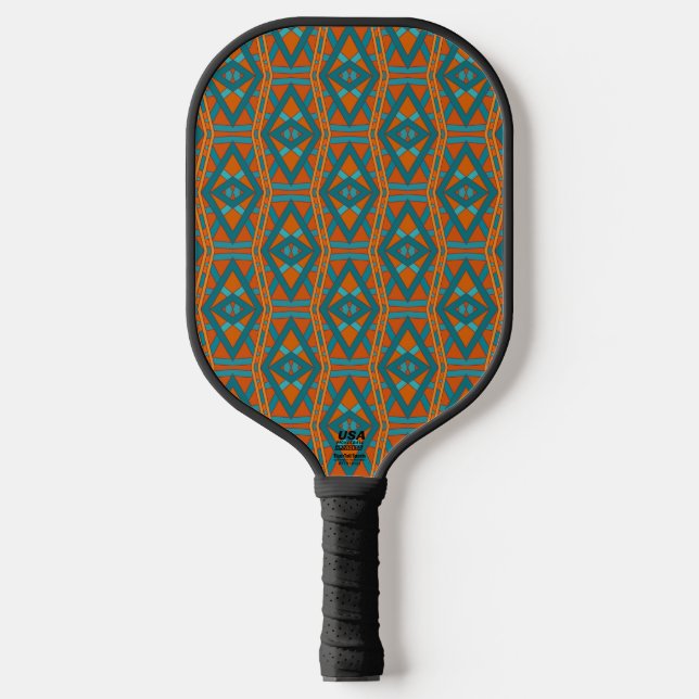 American Southwestern Style Pattern And Colors Art Pickleball Paddle (Front)